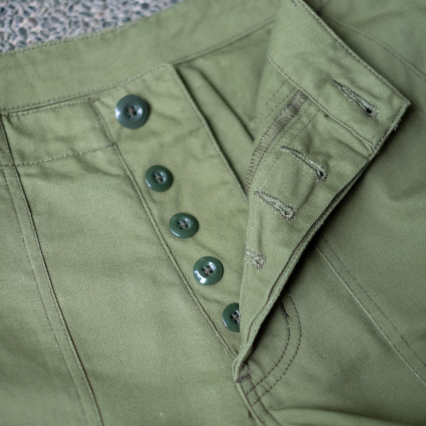 Twill Baker Pants - Olive Green