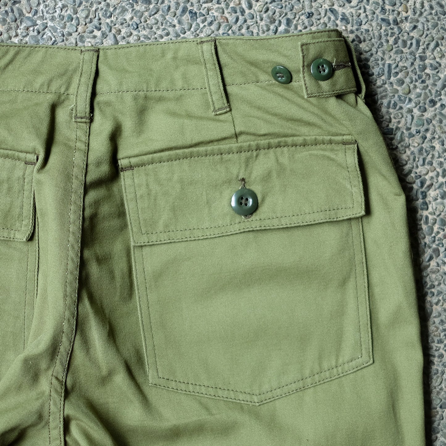 Twill Baker Pants - Olive Green