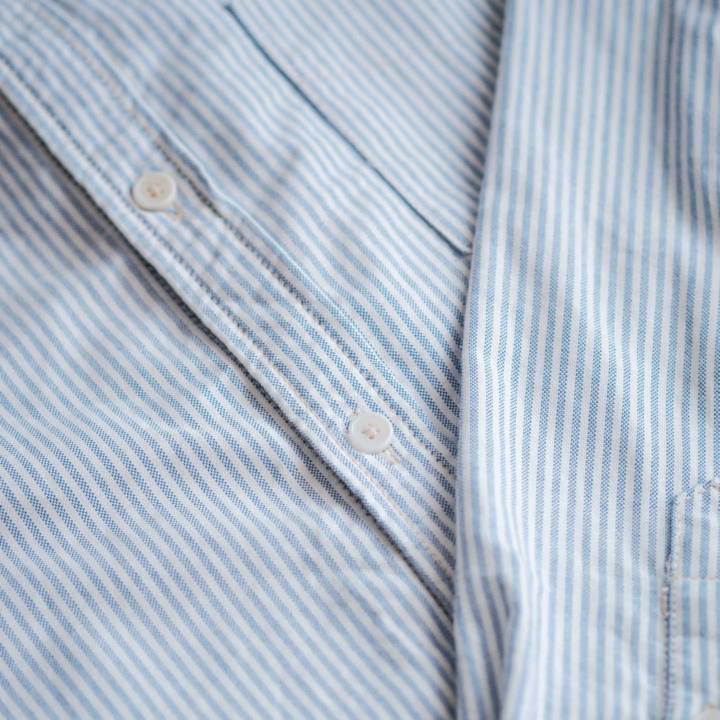 Oxford L/S Button Down Shirt - Blue Stripes