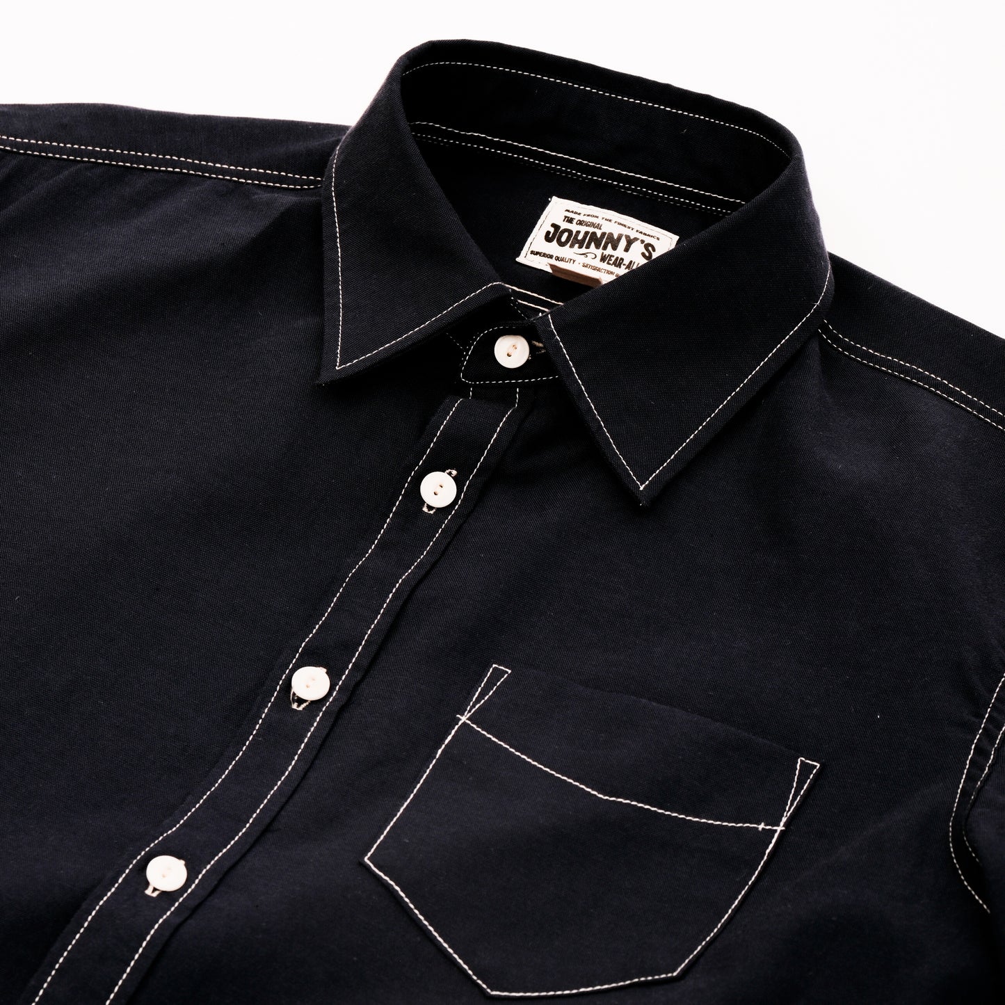 Lightweight Oxford S/S Button Down Shirt - Dark Blue