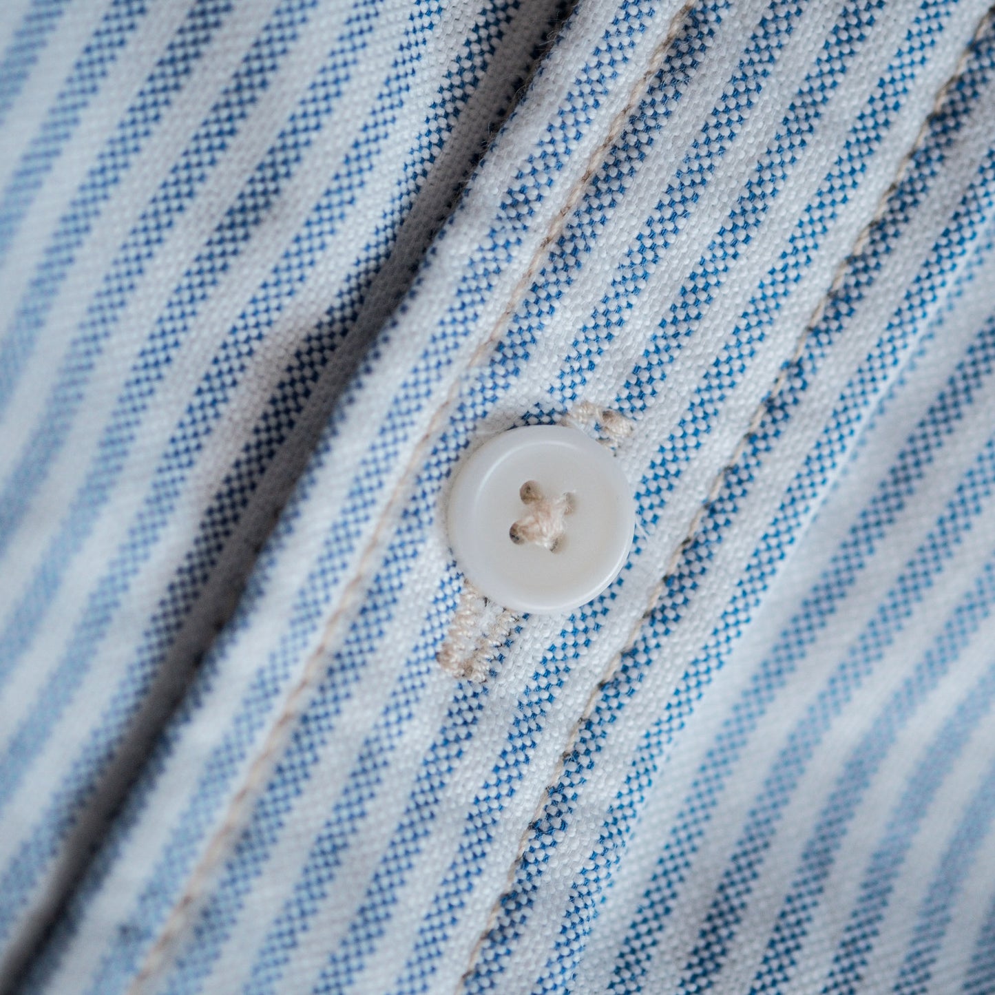 Oxford L/S Button Down Shirt - Blue Stripes