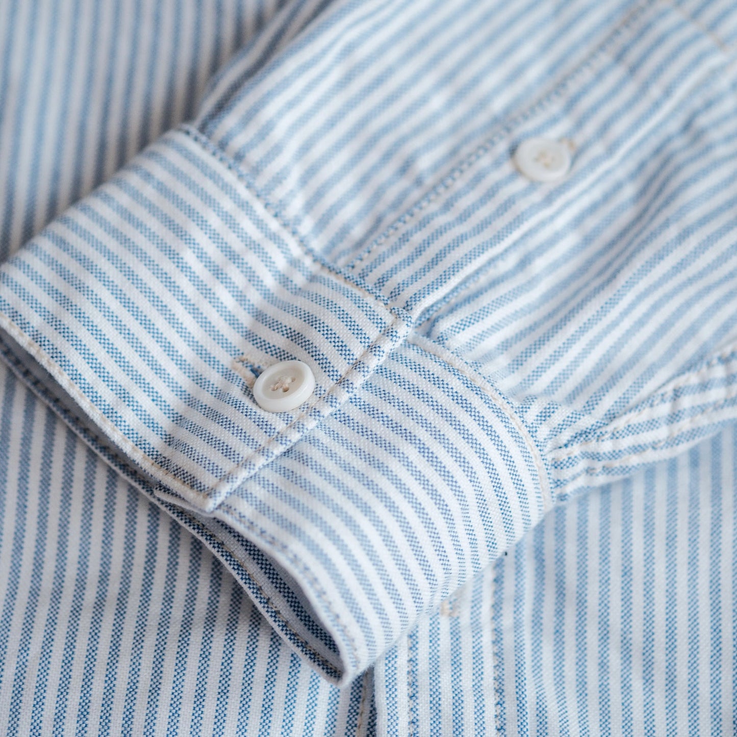 Oxford L/S Button Down Shirt - Blue Stripes