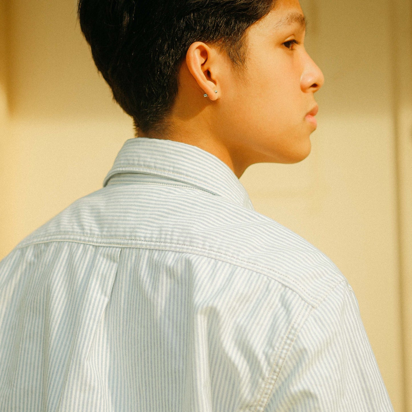 Oxford L/S Button Down Shirt - Blue Stripes