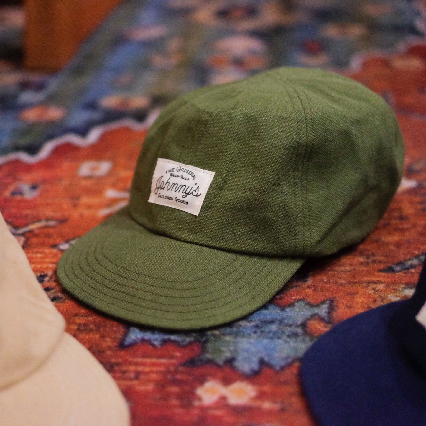 Soft-Brim Canvas Cap - Olive Green