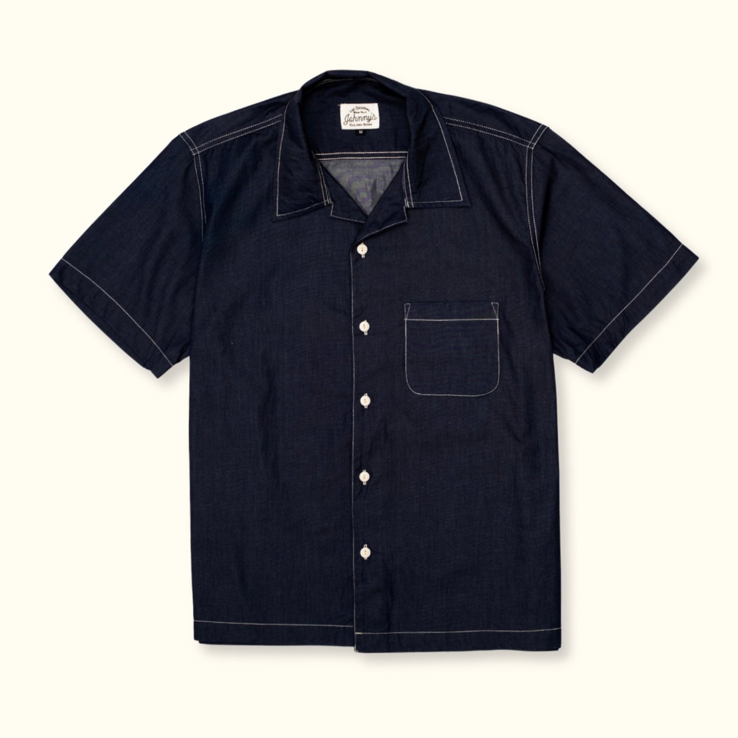 Chambray Camp Shirt - Dark Denim