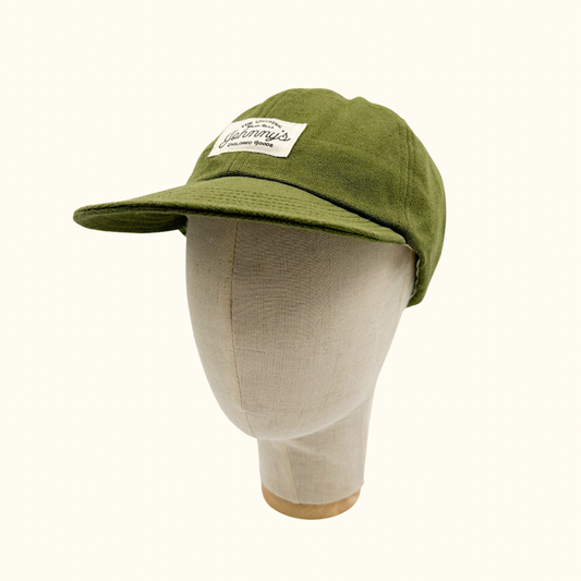 Soft-Brim Canvas Cap - Olive Green