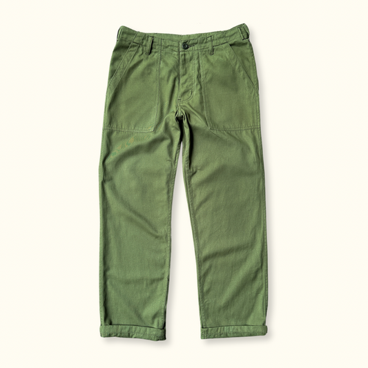 Twill Baker Pants - Olive Green