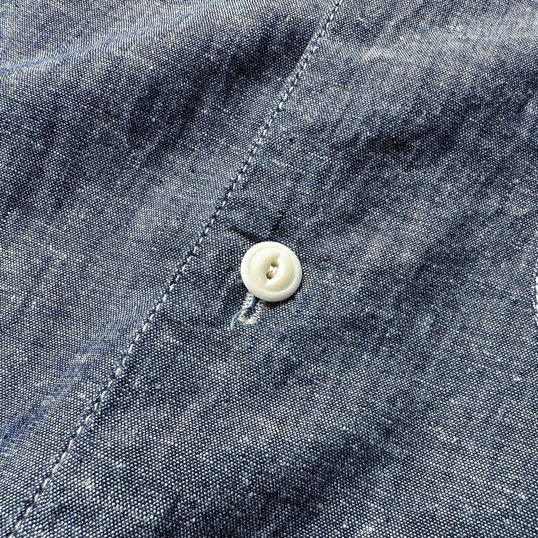 Chambray Camp Shirt - Dark Blue - Johnny's Wear Alls