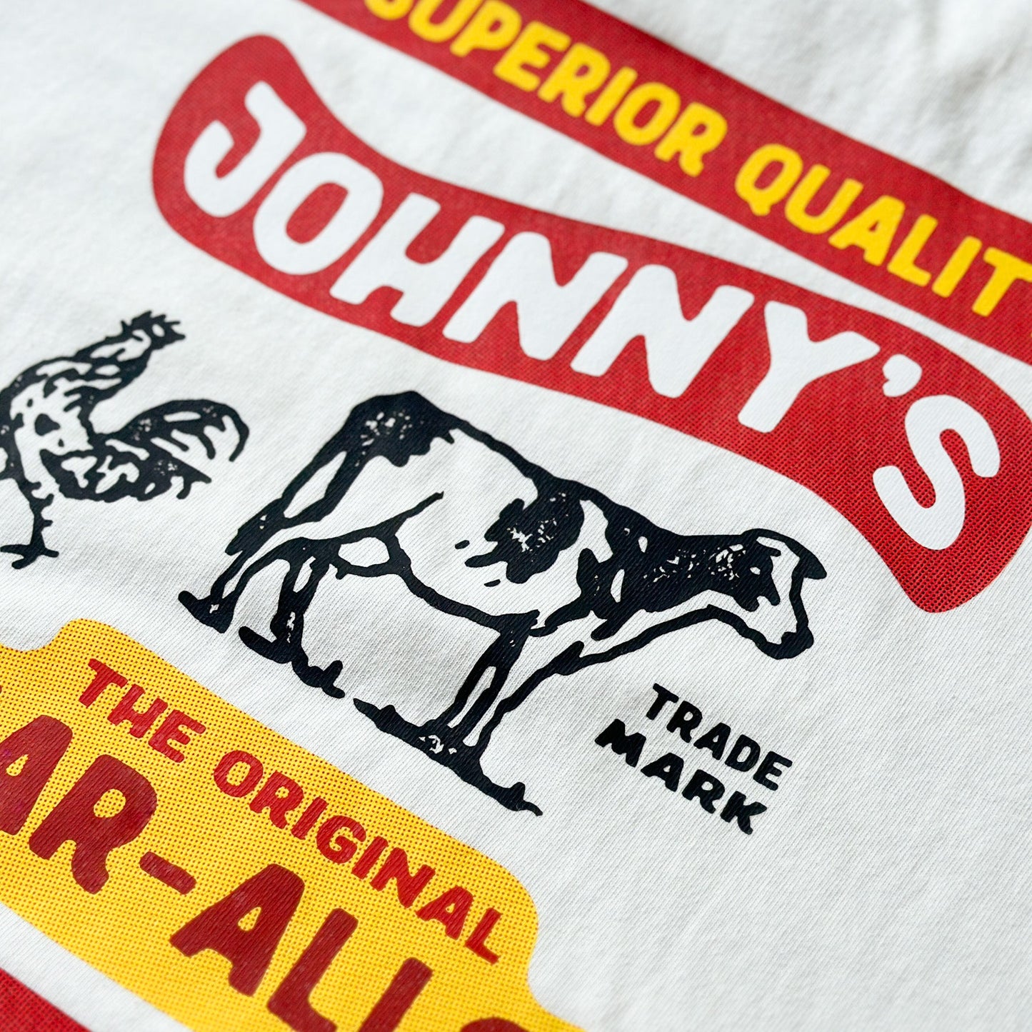 Fowl & Cattle Tee - Ivory - Johnny's Wear Alls