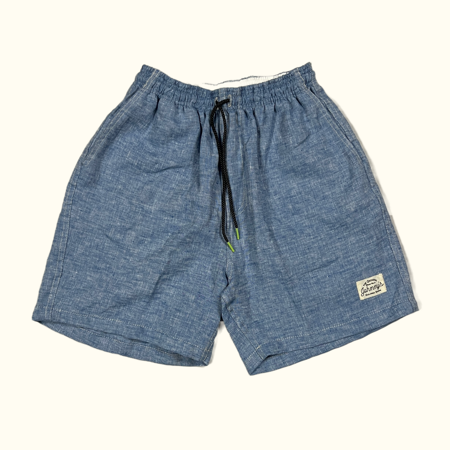 Linen Easy Shorts - Acid Blue