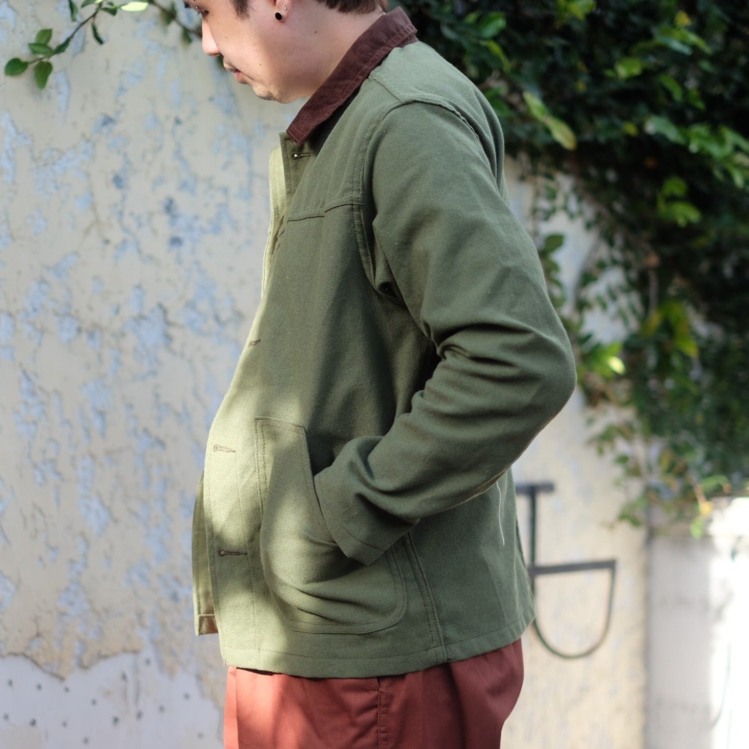 Olive work outlet jacket