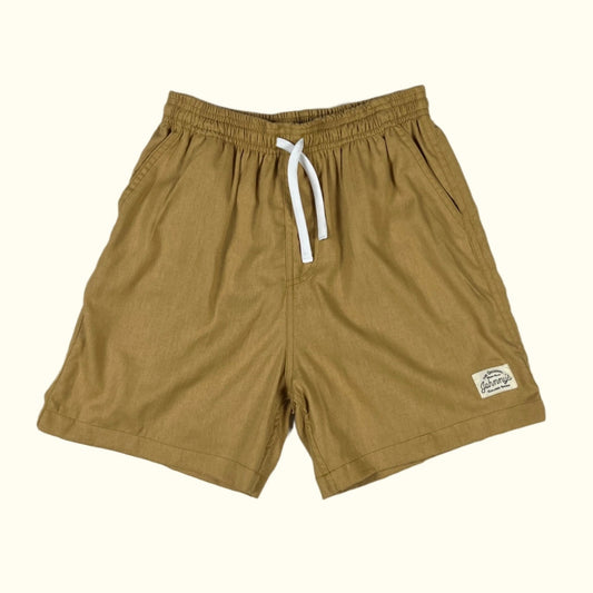 Linen Easy Shorts - Khaki