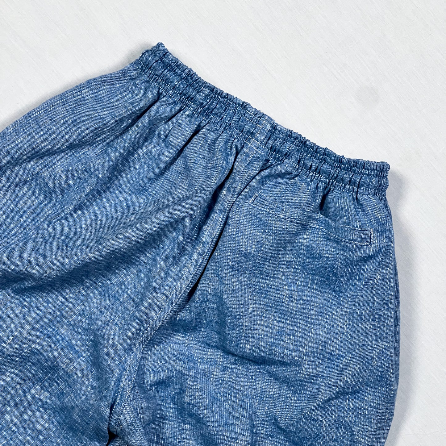 Linen Easy Shorts - Acid Blue