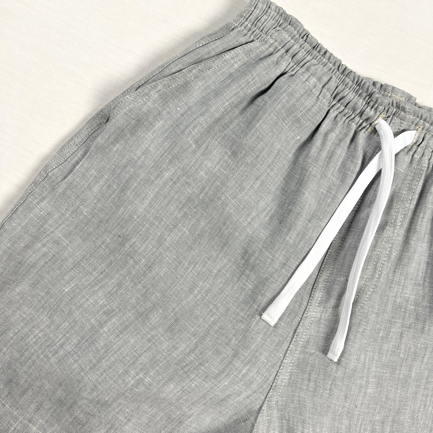 Linen Easy Shorts- Acid Grey