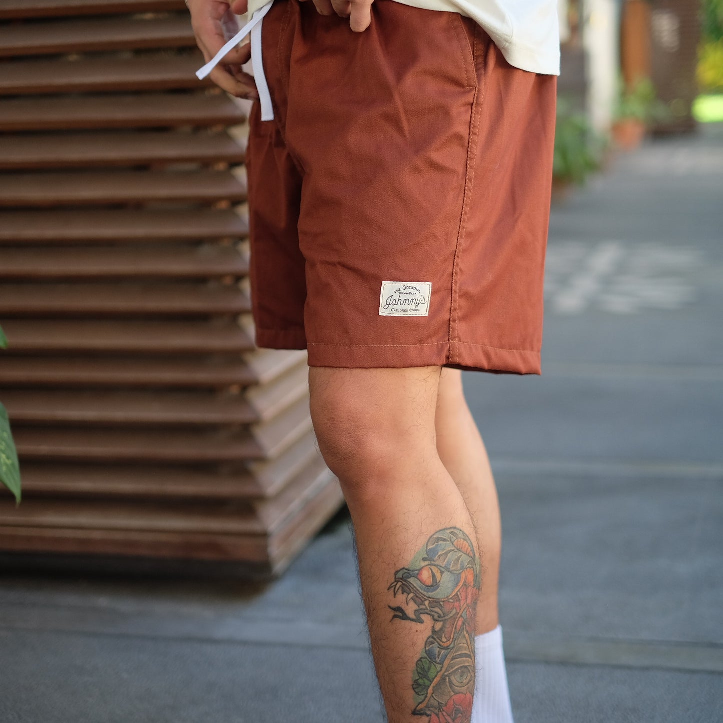 Twill Easy Shorts - Rust