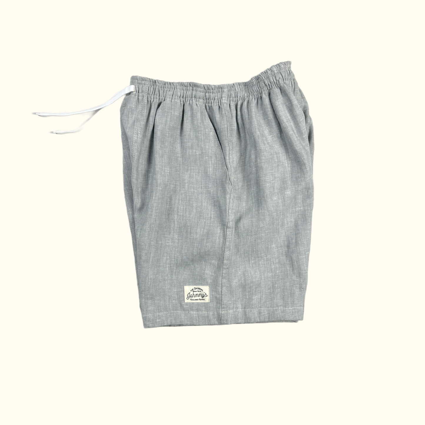 Linen Easy Shorts- Acid Grey