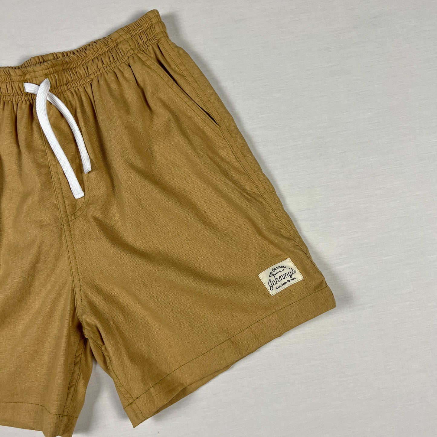 Linen Easy Shorts - Khaki