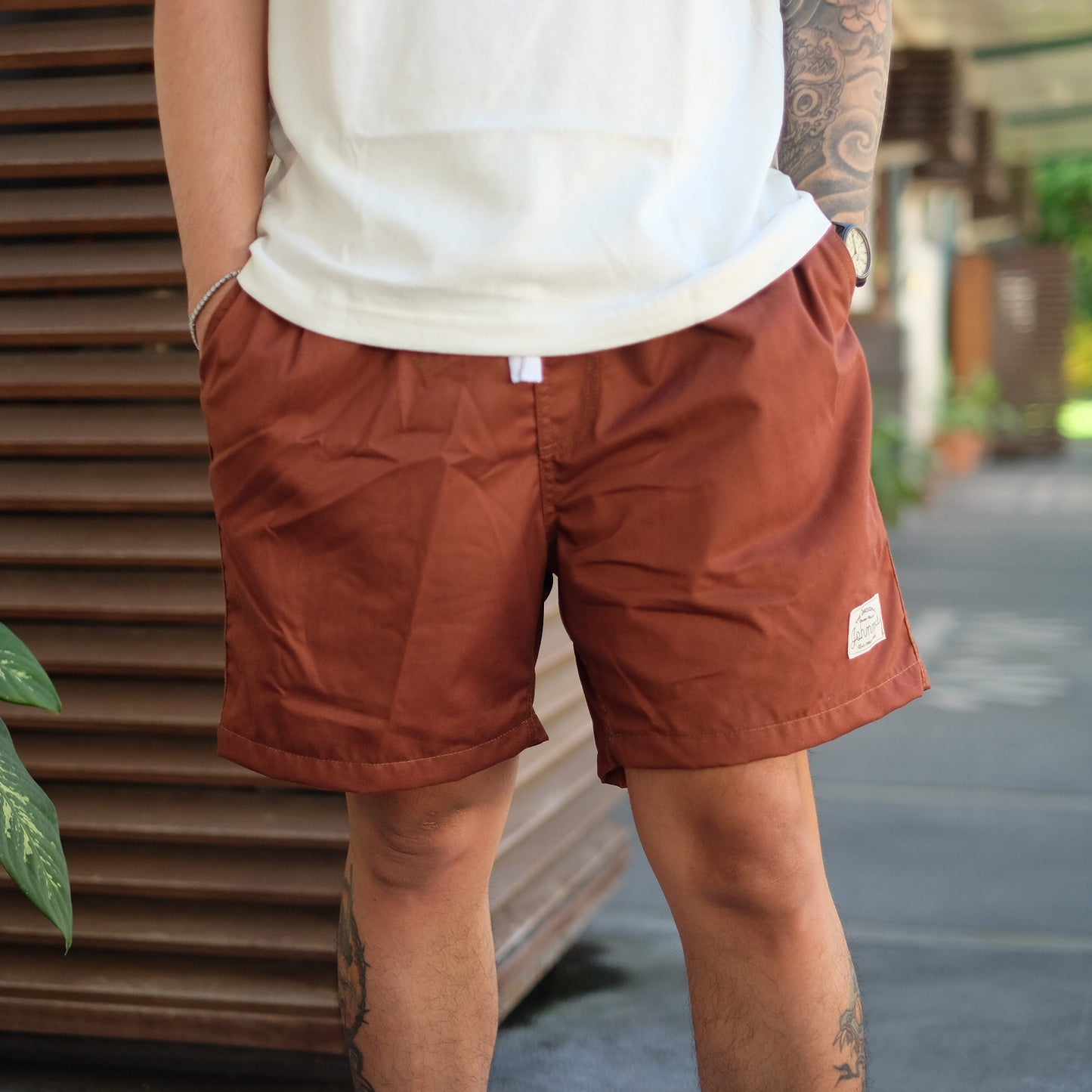 Twill Easy Shorts - Rust