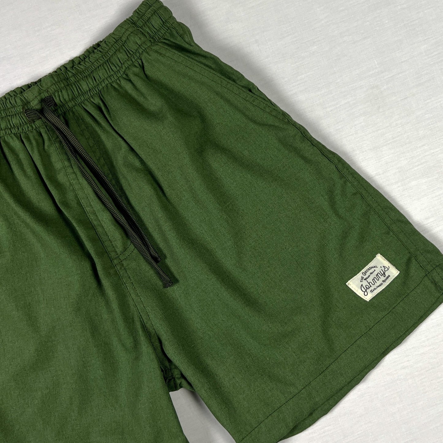 Linen Easy Shorts - Olive