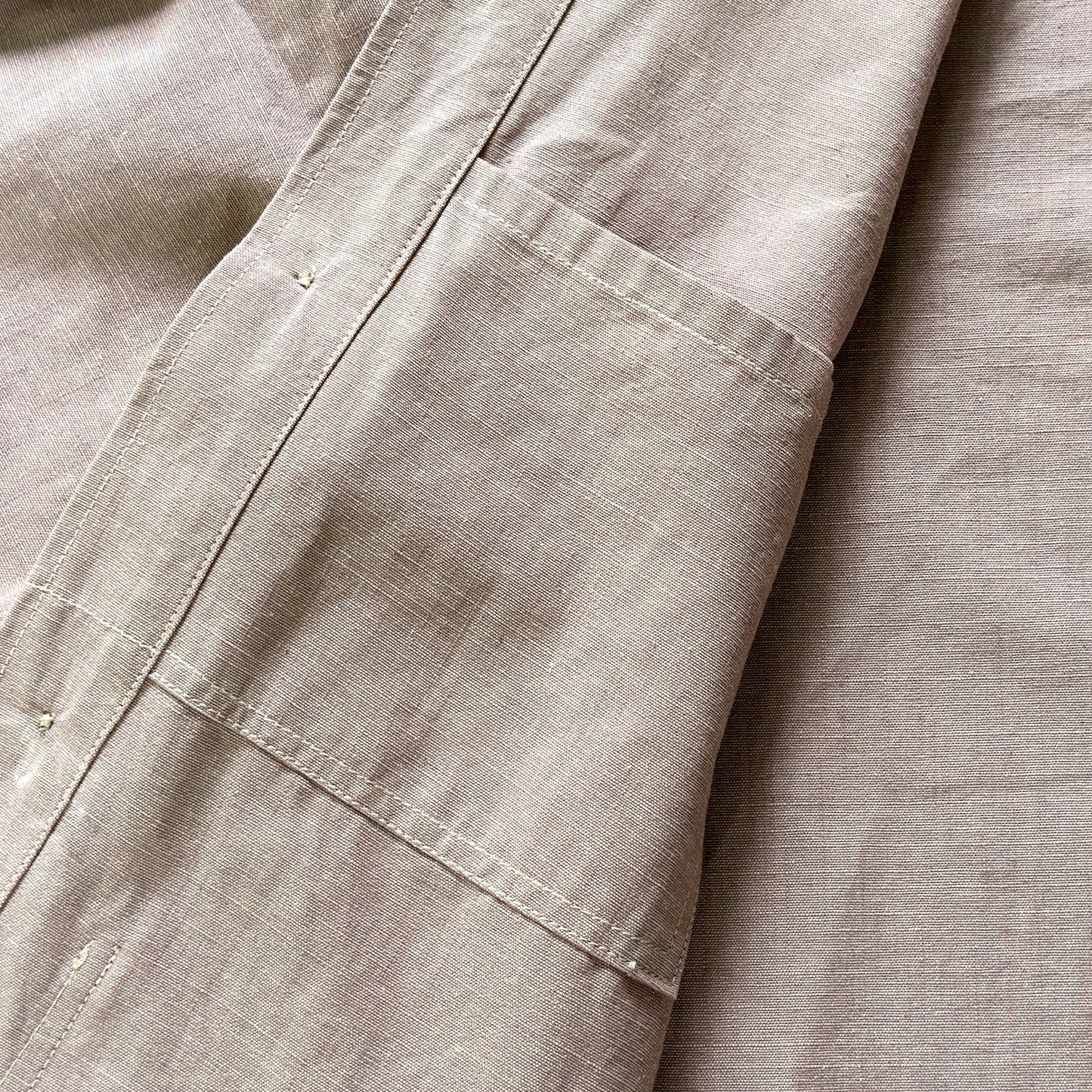 Linen Chore Coat - Mauve - Johnny's Wear Alls