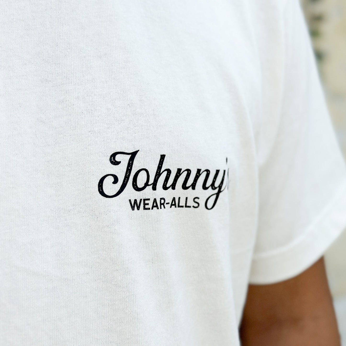 Logo Tee - Ivory - Johnny's Wear Alls