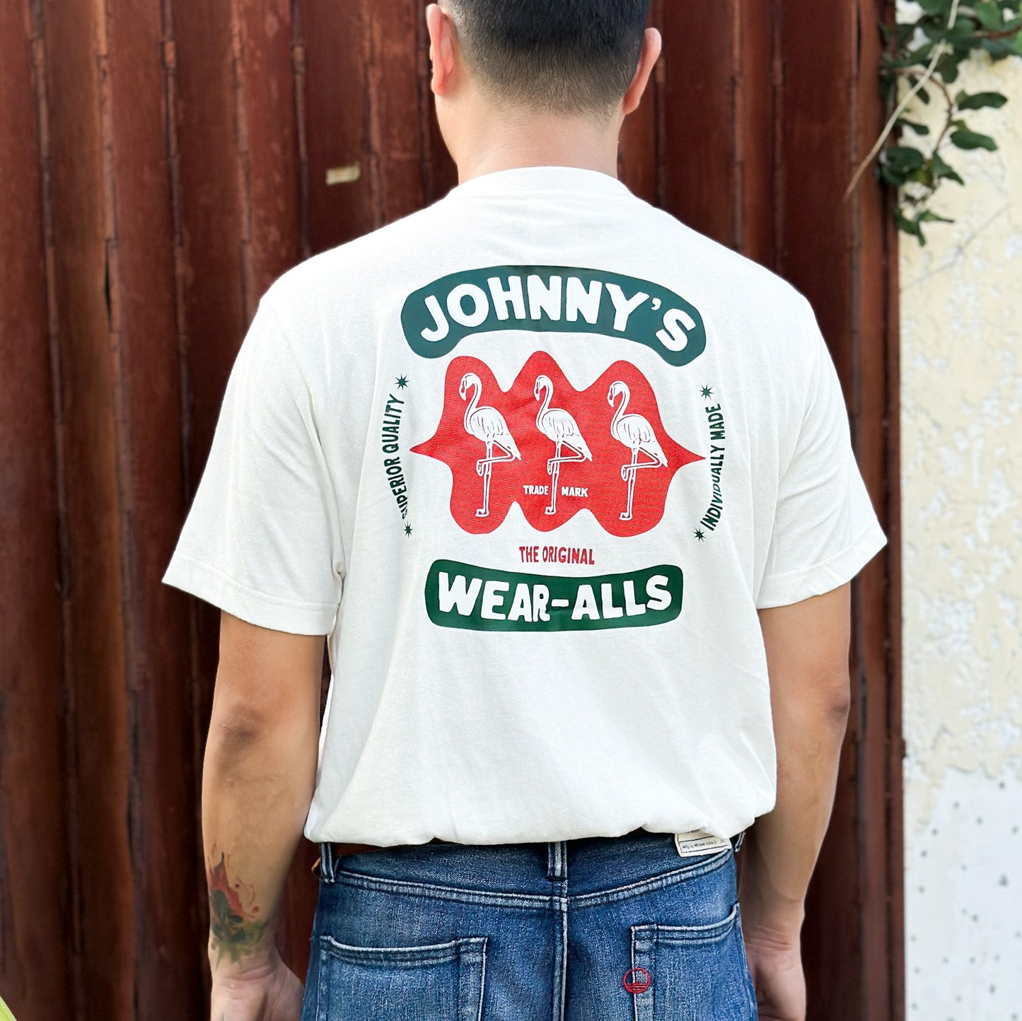 Three Mingos Tee - Ivory - Johnny's Wear Alls