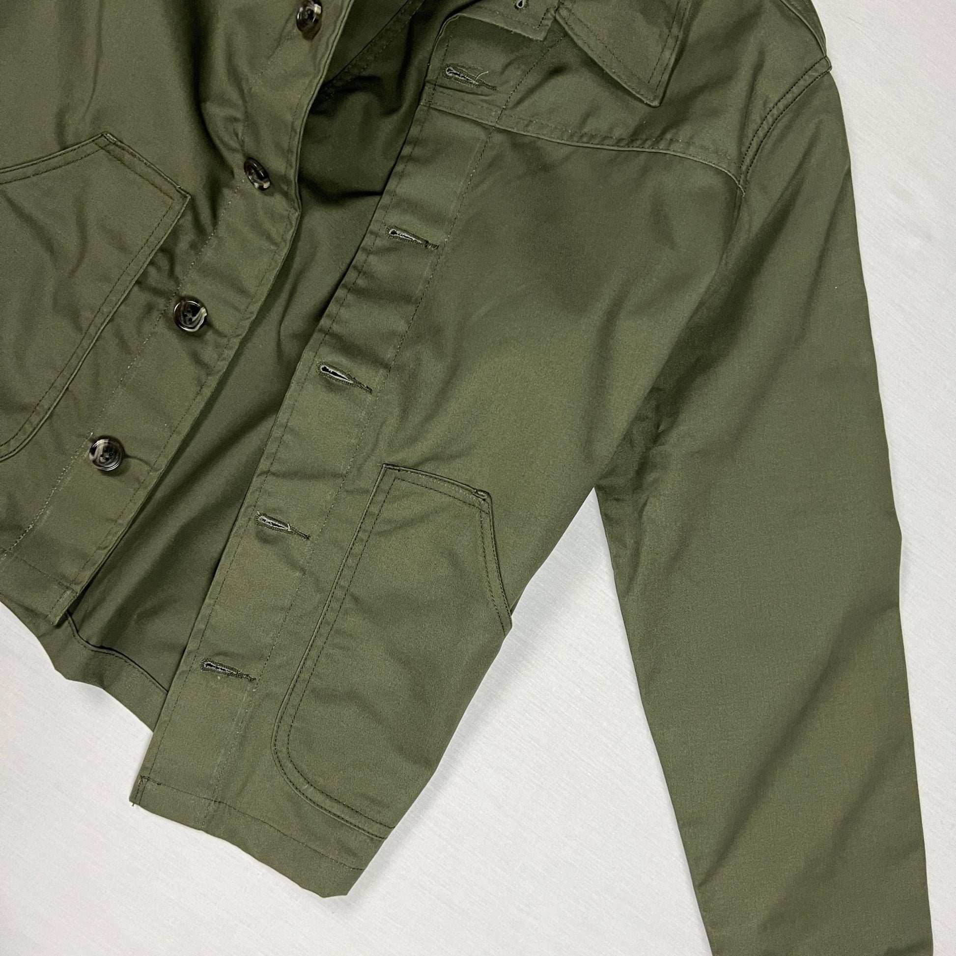 Twill Work Jacket - Olive Green - Johnny's Wear Alls