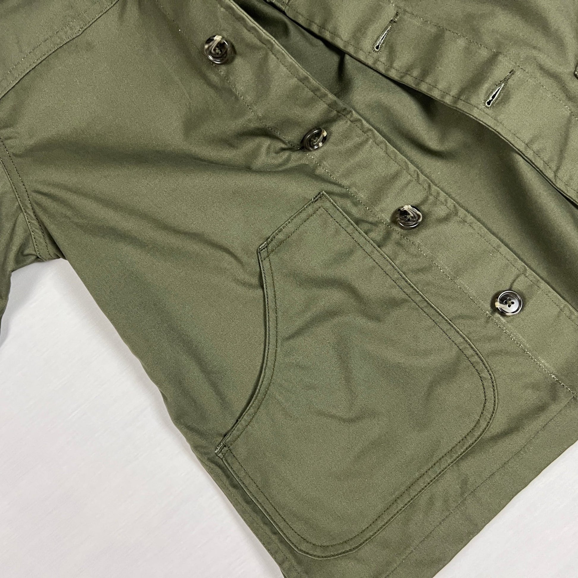 Twill Work Jacket - Olive Green - Johnny's Wear Alls