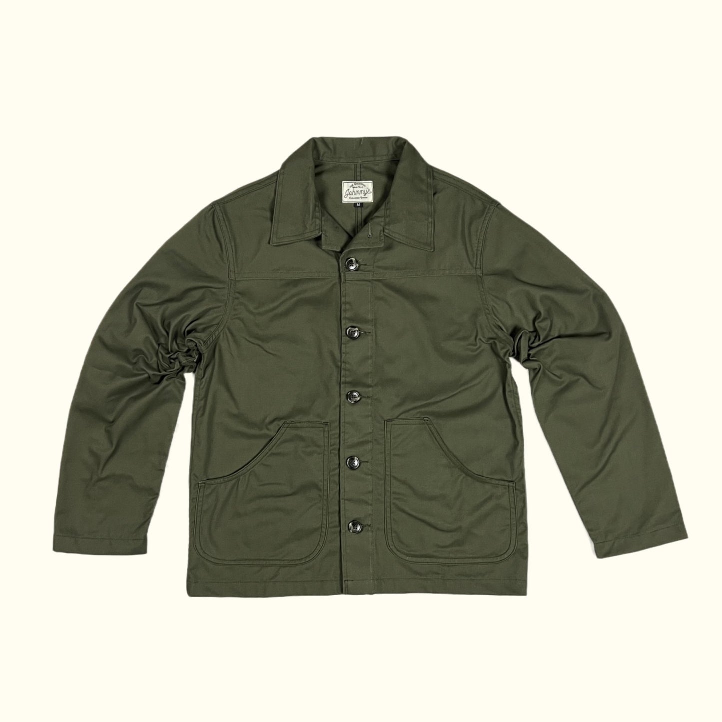 Twill Work Jacket - Olive Green - Johnny's Wear Alls