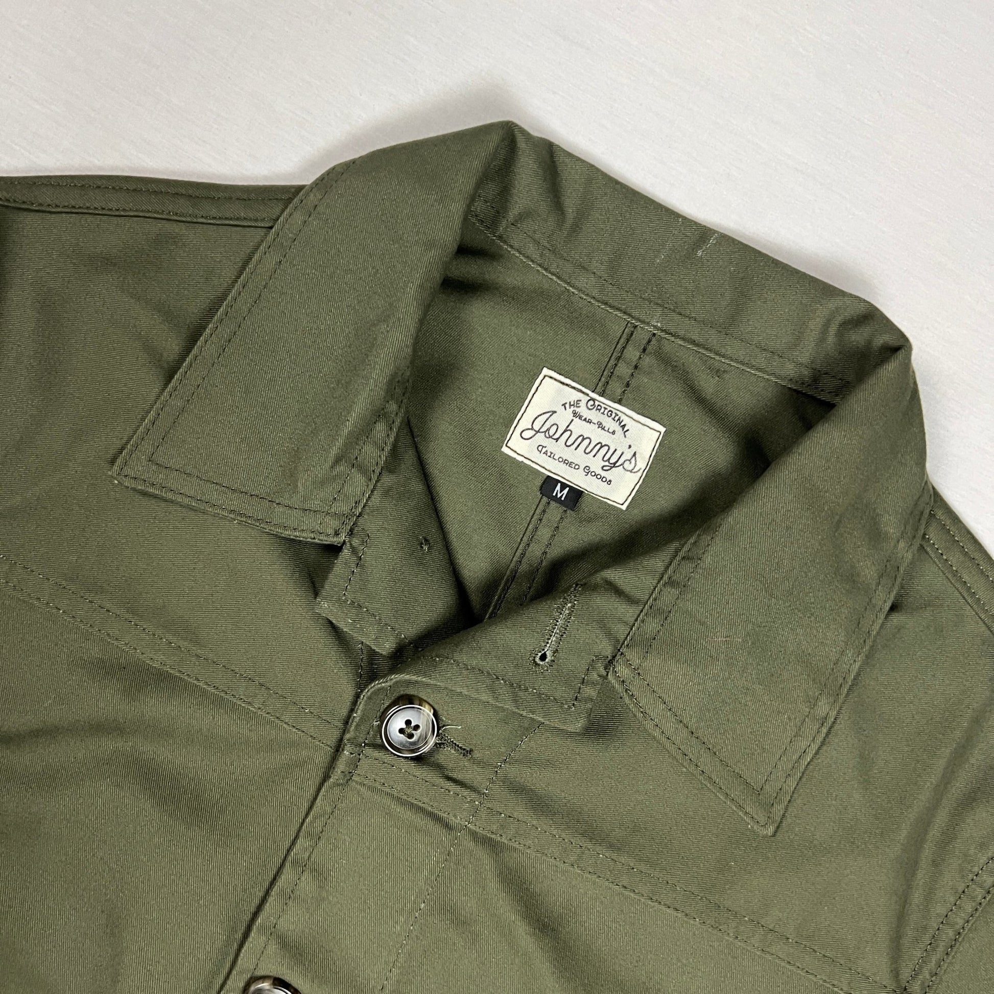 Twill Work Jacket - Olive Green - Johnny's Wear Alls