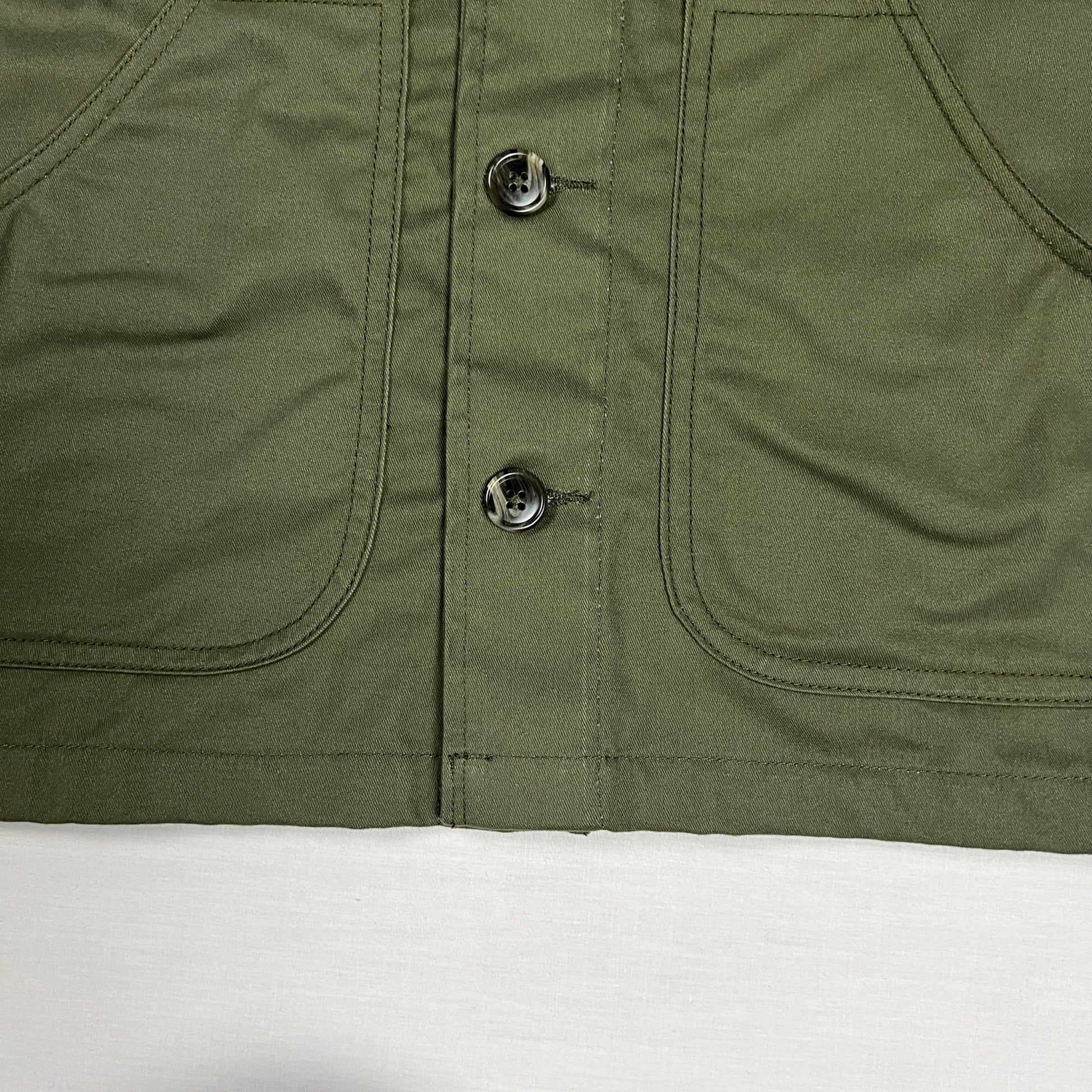 Twill Work Jacket - Olive Green - Johnny's Wear Alls